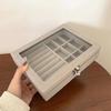 Transparent Acrylic Jewelry Storage Box: Dustproof, Anti-Oxidation Display for Earrings, Studs, Necklaces, and Bracelets.