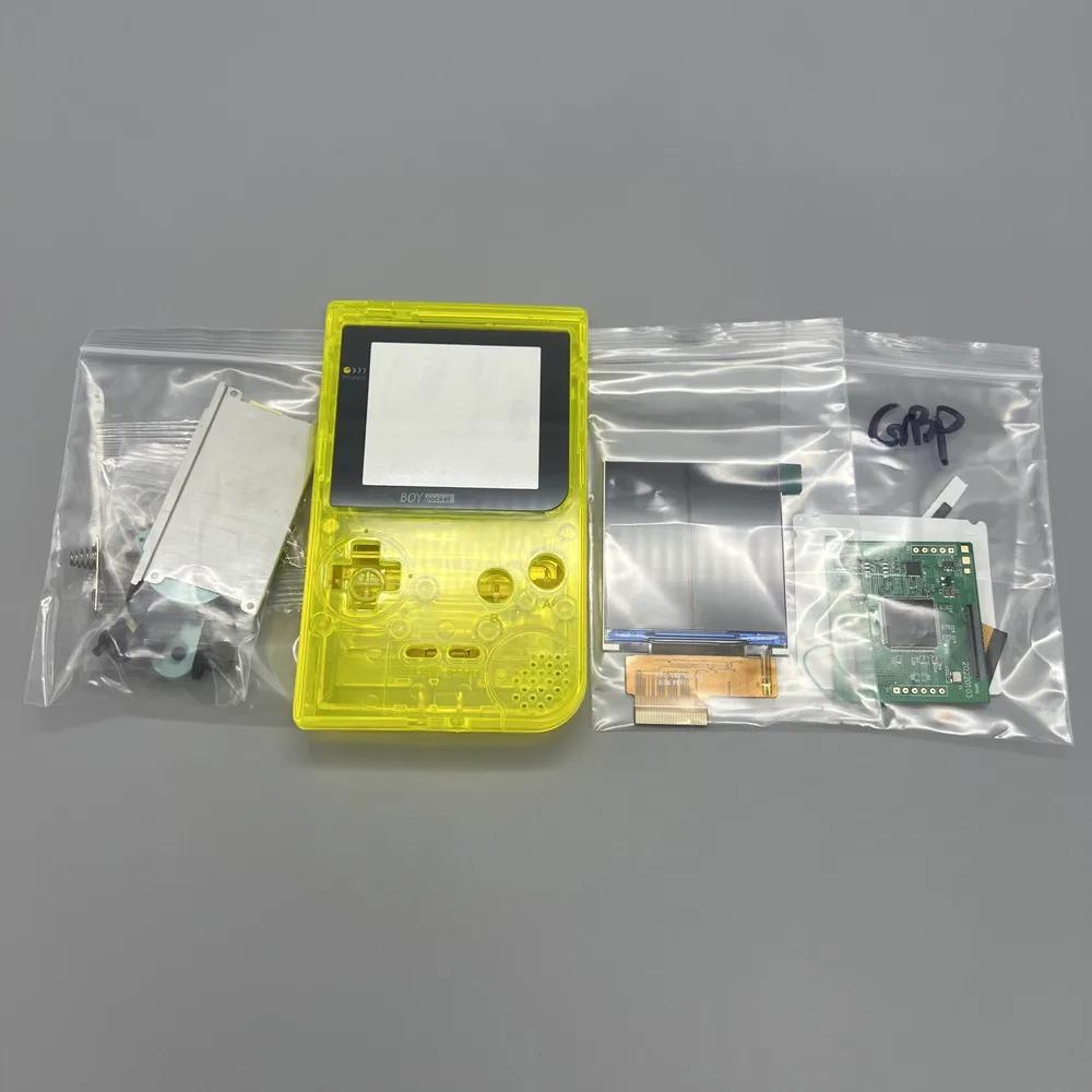 GBP LCD Kurulumu Kolay 2,6 inç Tam Boy IPS Yüksek Parlaklık LCD gameboy pocket GBP için Yüksek Kaliteli Kabuklu