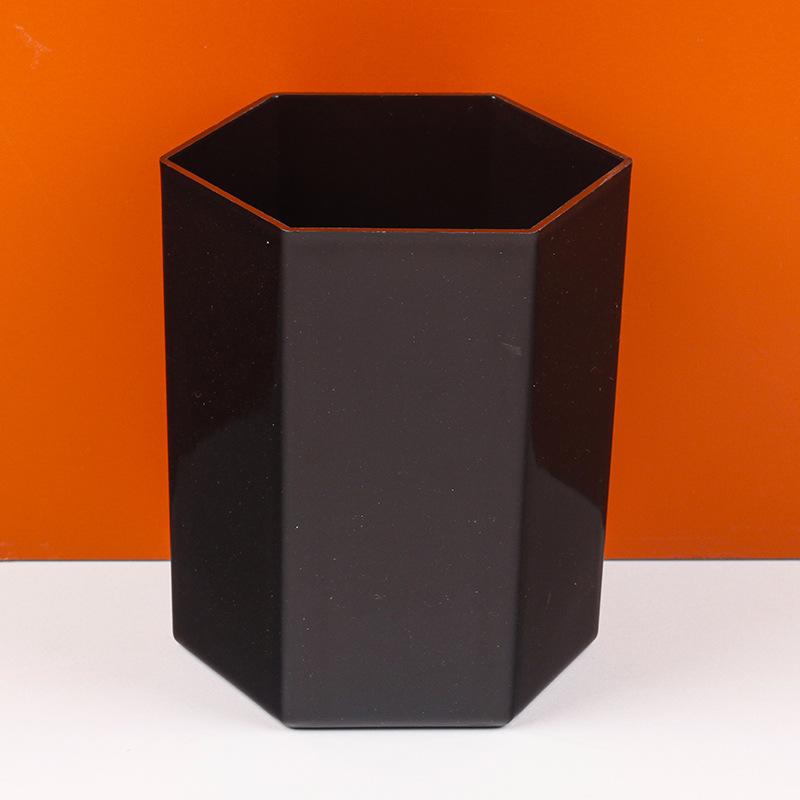 Large Capacity Hexagon Minimalist Light Luxury Desktop Pen Holder For Office Students