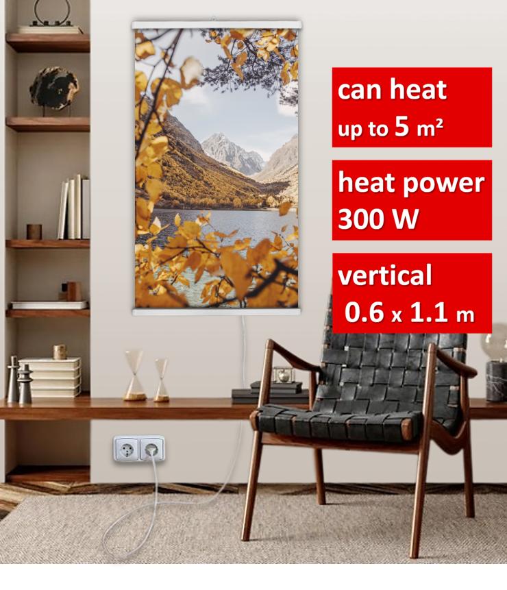 Картина-обогреватель "Осенние горы" на пленке Monocrystal 105x60 см 300 Вт