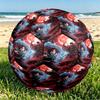 Demon Slayer Print Size 5 Soccer Ball, PU Wear Resistant Football for Match Training and Daily Practice, Birthday Gift for Soccer Fans