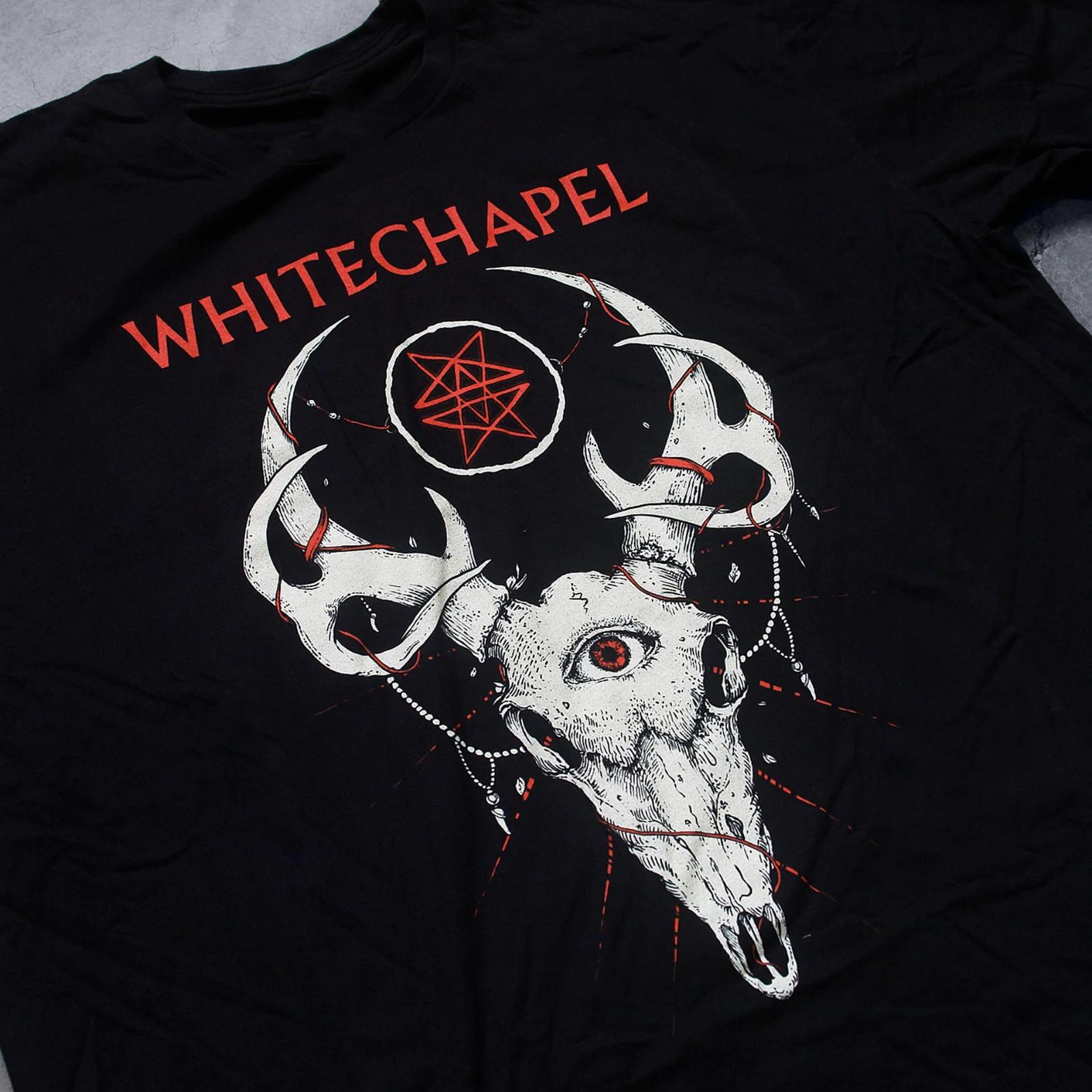 VTG Whitechapel band Black Shirt short sleeve All sizes TD39 XXL