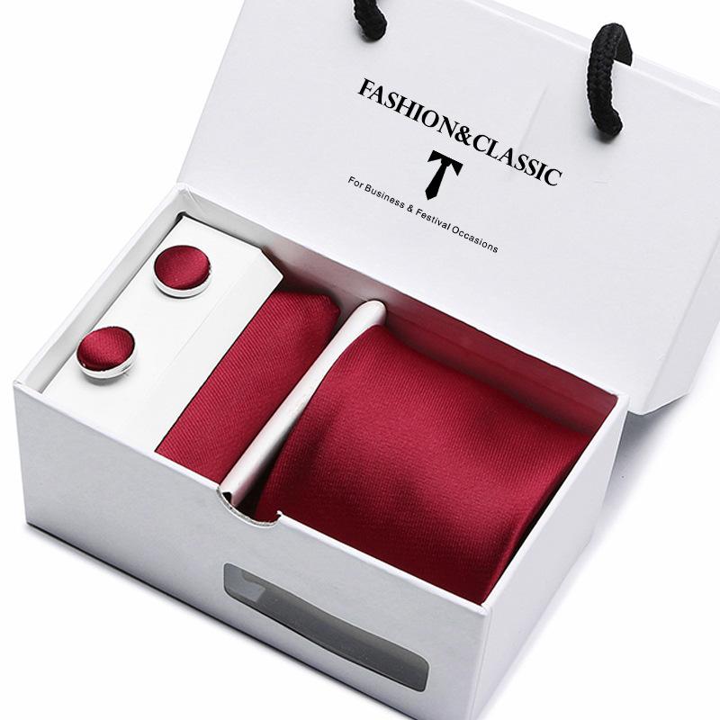 Caja de Regalo de Corbata para Hombre Set de 5 Piezas Corbata de Grupo Vestido de Negocios Corbata de Boda