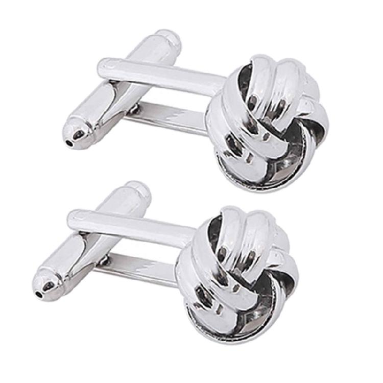 

Men Knot Cufflink Studs Shirt Cuff Buttons for Wedding, Business, Anniversary 1