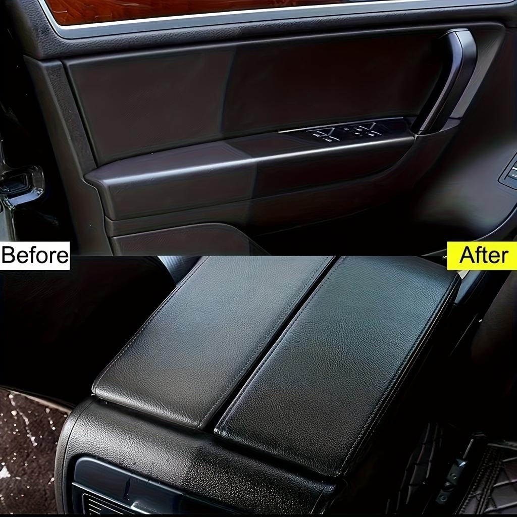 Automotive interior care cream - gloss color enhancer, nano coating wax for tires, steering wheel, dashboard, etc., plastic repair paste