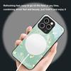 Gradient Yellow Rose For iPhone 17 Pro Max 16 E 15 14 13 Plus 12 mini 11 17 Air XR Xs Max 7 Plus Magsafe Glass Phone Case