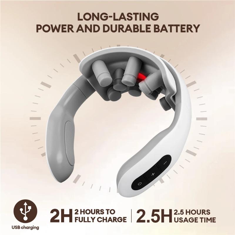 Aparat de masaj pentru gât, puls electric cu frecvență joasă, vertebră cervicală, ameliorarea stresului, instrument de fizioterapie pentru gât