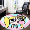 1pc Powerpuff Girls Office Round Area Rug, Under Office Chairs Bedroom Living Room Home Decor, Room Deco, Available in Various Sizes140