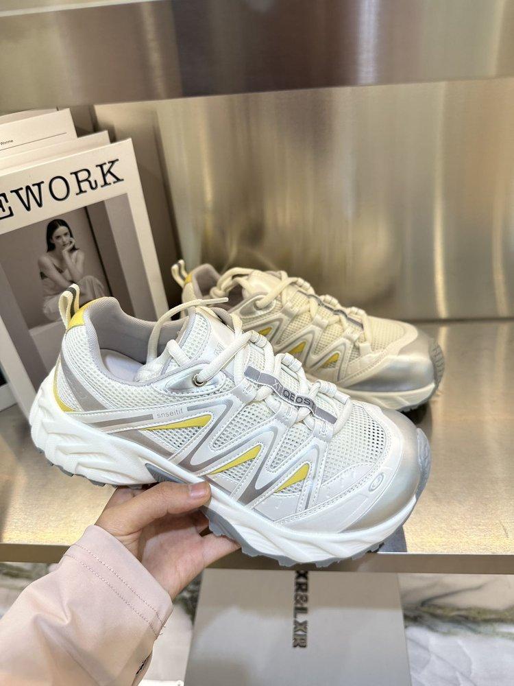 

Leather version~ Daddy shoes women s thin 2025 new summer breathable running shoes versatile platform casual sports shoes 35