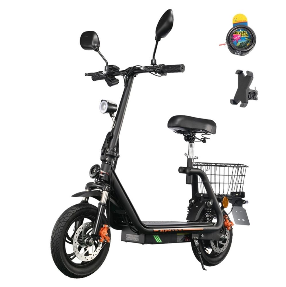 Hulajnoga elektryczna Twofish M5 Pro Opona 12" Silnik 500W Miejska hulajnoga elektryczna do dojazdów Maksymalna prędkość 44 km/h Podwójne hamulce tarczowe 48V 13Ah Maksymalny zasięg 30 km