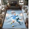 Erling Haaland Calcio Football Pattern Tappeto Morbido per Area Tappeto per Pavimento Interno Antiscivolo Tappetino Decorazione Sportiva per Camera da Letto