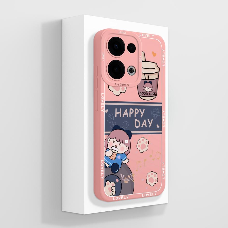 Für Oppo Reno13 Pro 12F F27 A3 NFC Realme C75 Realme 14 Pro Plus A40 A40m A60 Hülle Hübsche Avocado Weiche Flüssigkeit Silikon Stoßfeste Abdeckung für Oppo Shell