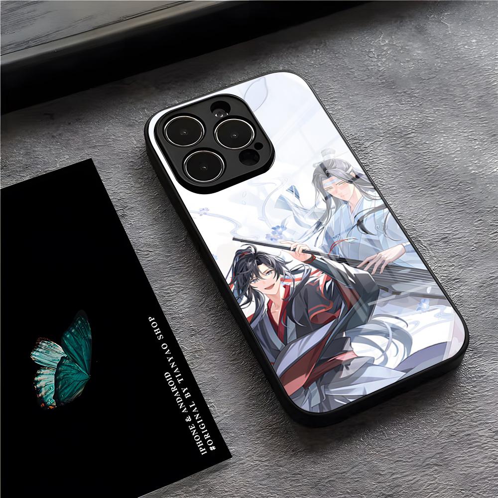 Mo Dao Zu Shi Phone Case For IPhone 17 Pro Max 15 Pro 16 14 Plus 12 13 Mini 11 Pro Shockproof Glass Cover