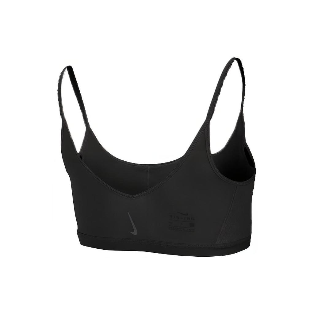 Nike Yoga Luxe Indy Low Impact Support Solid Sports Bra Women Underwear Black CV5657-010