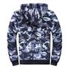 Men's Zip Up Hoodie Camouflage Heavyweight Winter Sweatshirt Fleece Sherpa Lined Warm Jacket