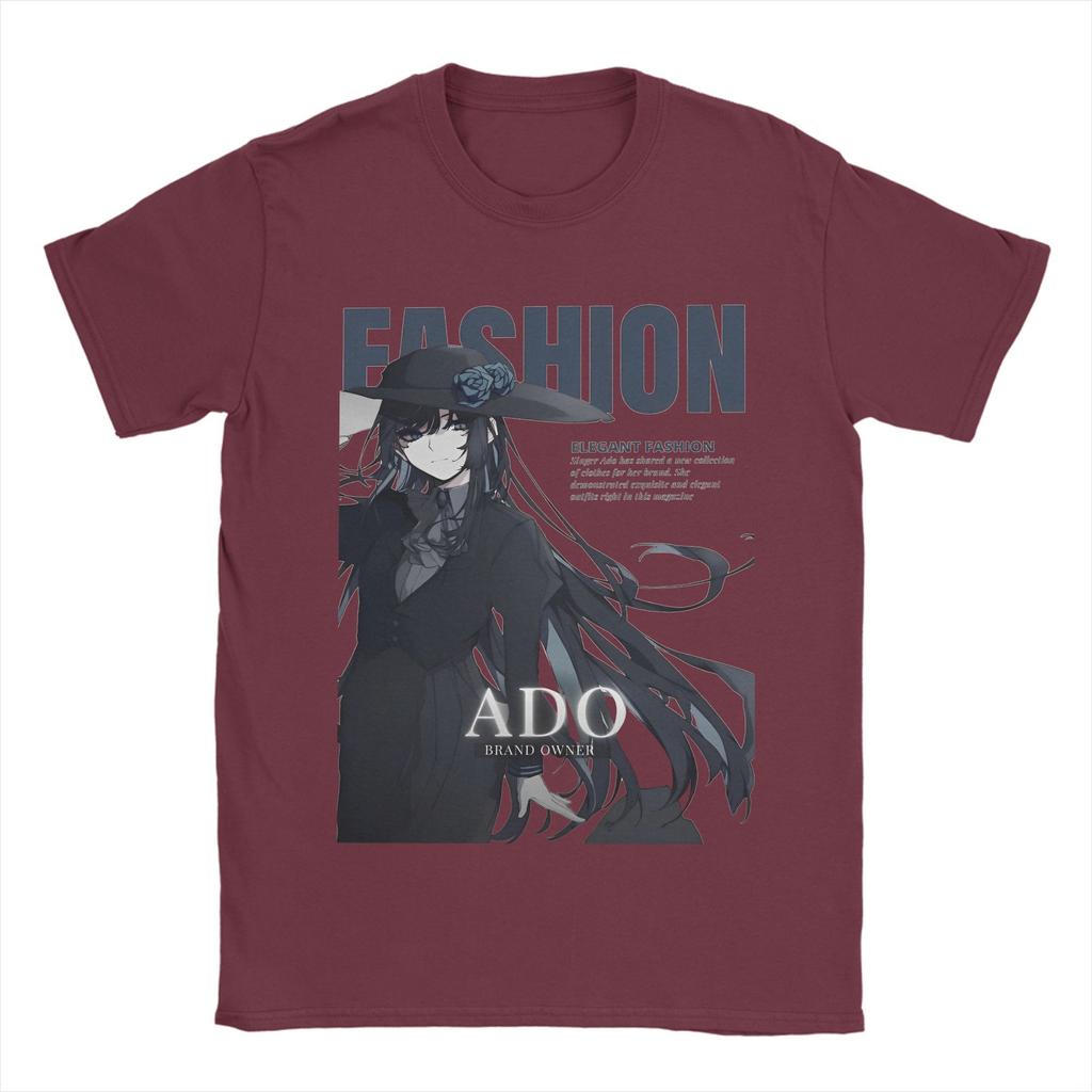 Men T-Shirts Ado Wish Tour Vintage 100% Cotton Tee Shirt Short Sleeve Japan Singer T Shirt O Neck Tops New Arrival
