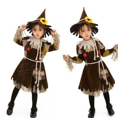 Parent-Child, Witch of Oz Performance Drama Scarecrow Adult Children Performance Costumes Stage Play Costumes