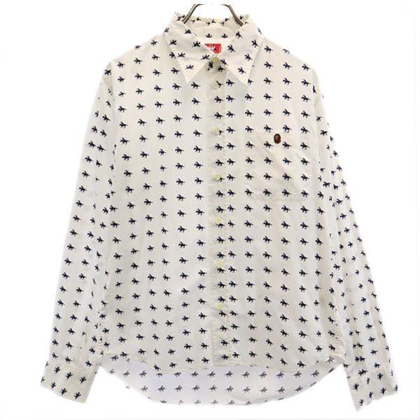 

A BATHING APE made in Japan Overall handle Long sleeve shirt M Men s Used