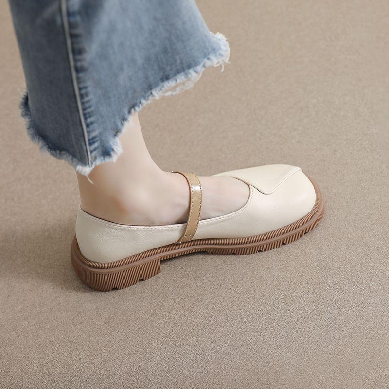 Fashion Woman Flats Moccasins Round Toe Normal Leather Casual Shoes for Women Loafers Non Slip On Sale Wholesale Shoe 2024 Summer Spring