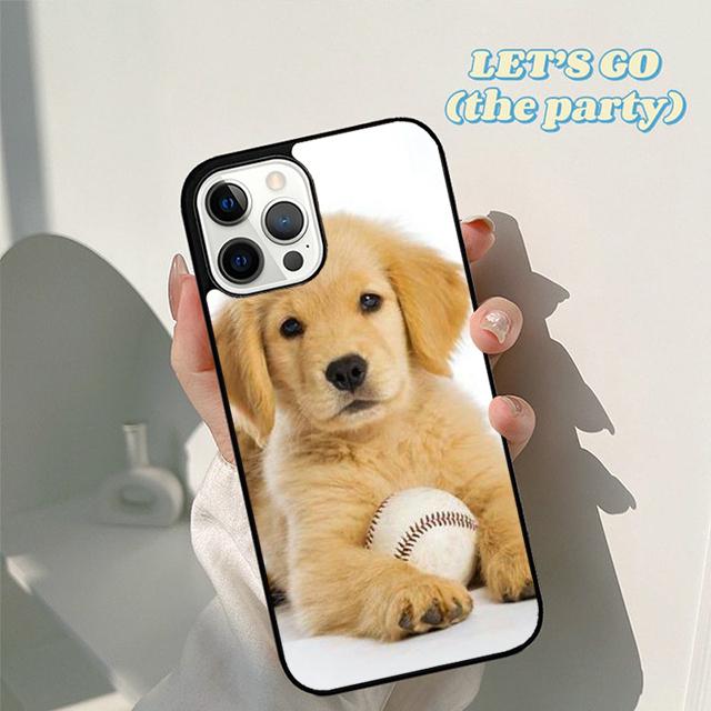 Autumu Golden Retriever Dog Cute Puppy Phone Case Cover for iPhone 17 Air 16 16e 15 12 11 13 14 Pro Max Plus Coque