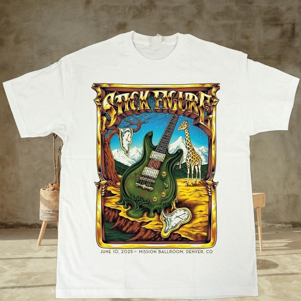 Stick Figure Band Live В Mission Ballroom Колорадо 10 Июня Футболка S-5XL Унисекс Футболка XXXL
