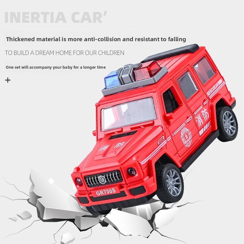 Fire And Special Police Off Road Vehicle Model Children Toy With Openable Door For Kids