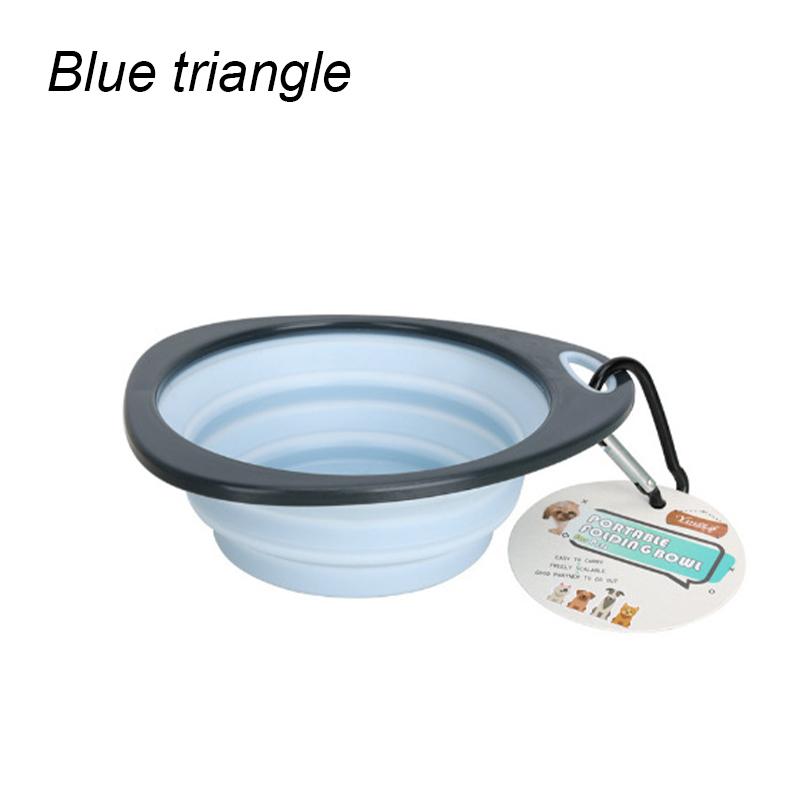 Haustierfutter Napf Katze und Hund Futter Haustier Silikon Zusammenklappbar Tragbar 2 in 1 Haustier mit Karabiner Flasche Outdoor Reisen Wasserbehälter