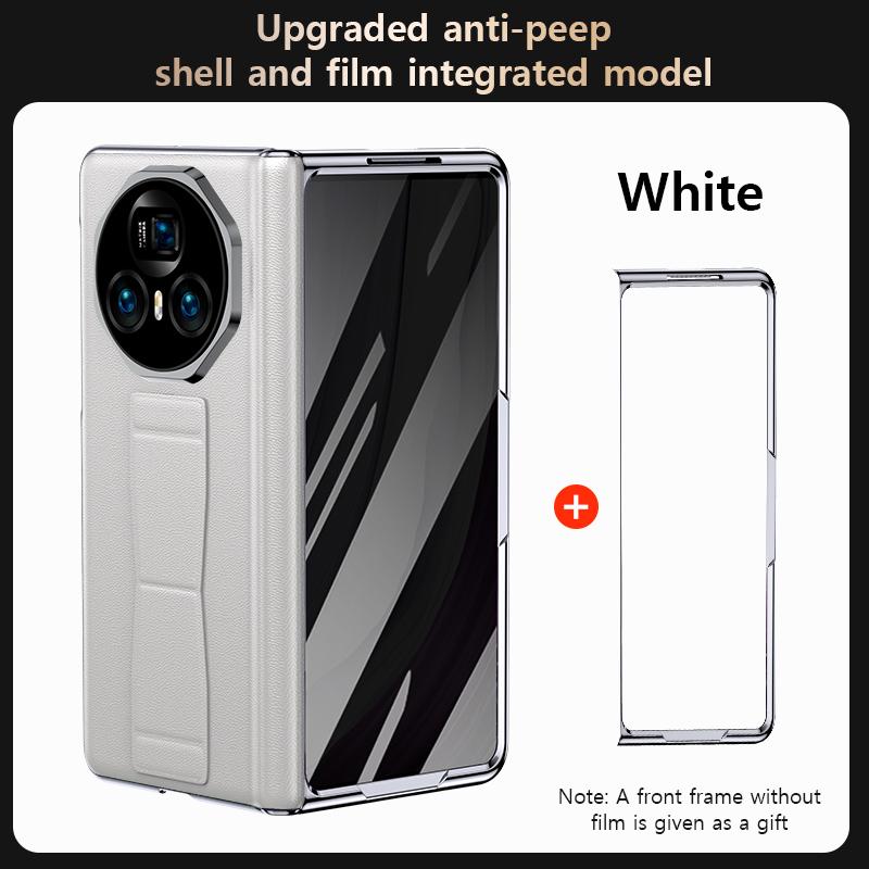 Leather Phone Case for Honor Magic Vs3 V2 Vs2 Magnetic Wrist Strap Stand Kickstand Cover With Anti-peeping Protection Flim