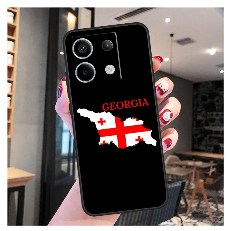 Georgia Flag Case For Xiaomi Redmi 12 13 C 9C 10C Redmi Note 13 Pro 9 10 11 12 9S 10S 11S 12S Back Cover