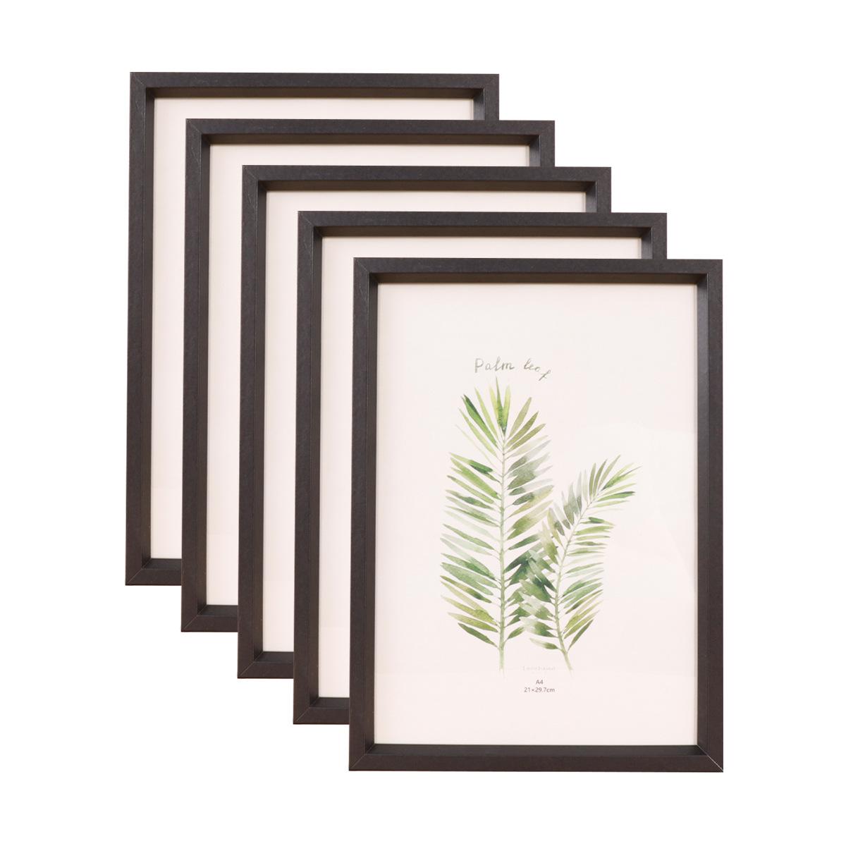 

Creative Wooden Photo Frame for Desktop or Wall, Sizes 5 to 10-inch/A4 5-inch [Can hold: 8.9*12.7CM] Tabletop