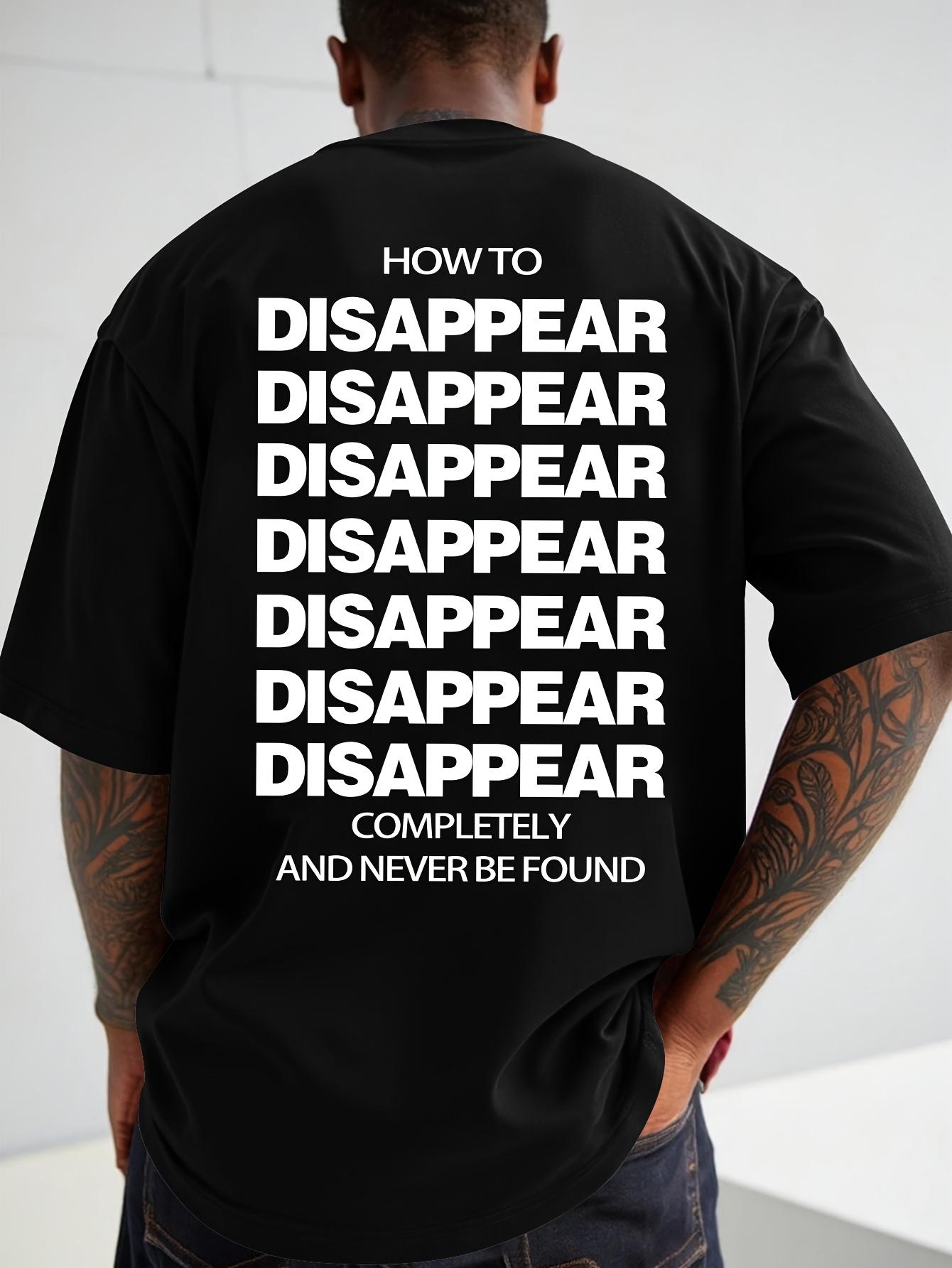Mens Fashion Creative Letter Printed Casual Short Sleeve TShirt S