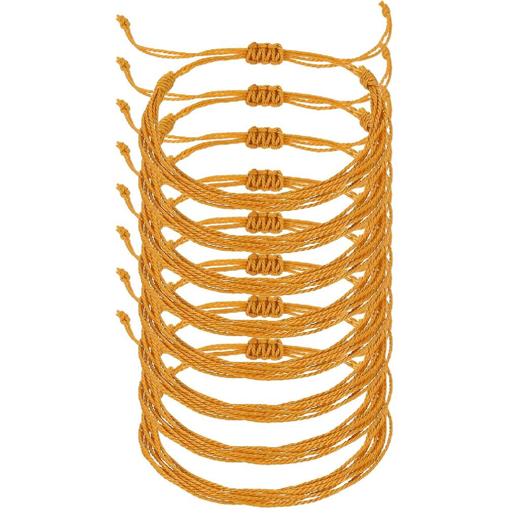 MECCANIXITY Braided Rope Bracelet Adjustable Woven String Bracelets