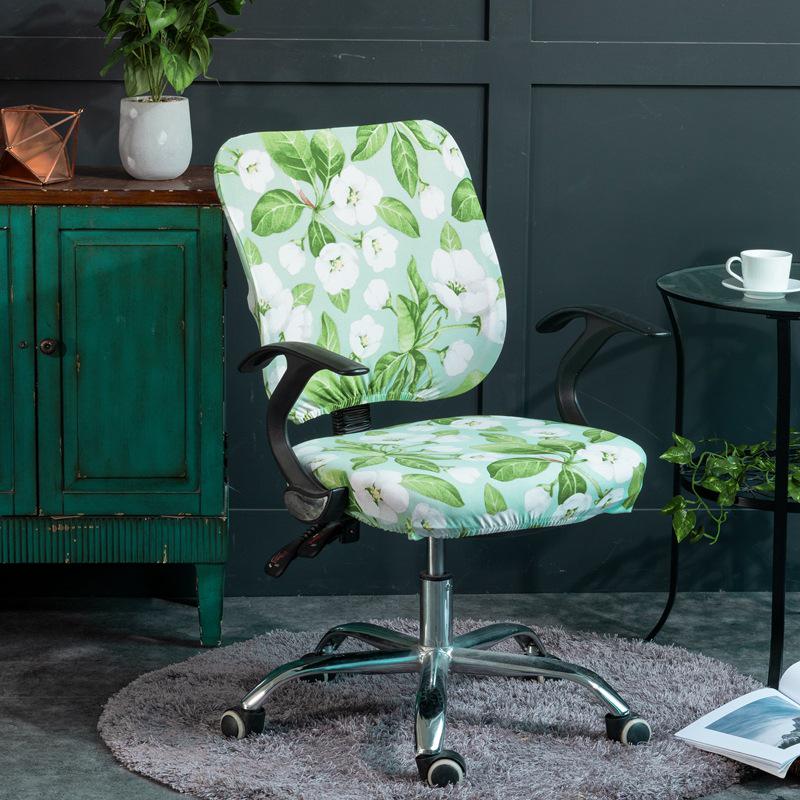 Elegant Elastic Split Chair Cover for Office, Dining, and Computer Chairs