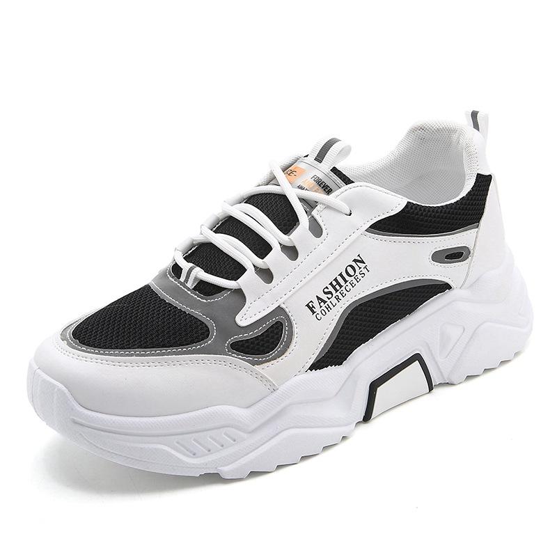 2024 New Hot Fashion Men's Sports Casual Shoes Lace Up White Shoes Comfortable Breathable Student Trend Board Shoes Men21