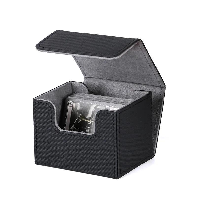 1 Box Flip Side Insert Card Collection Box, Game Peripheral Magic Card Game Card Box, Home Small Object Storage Box