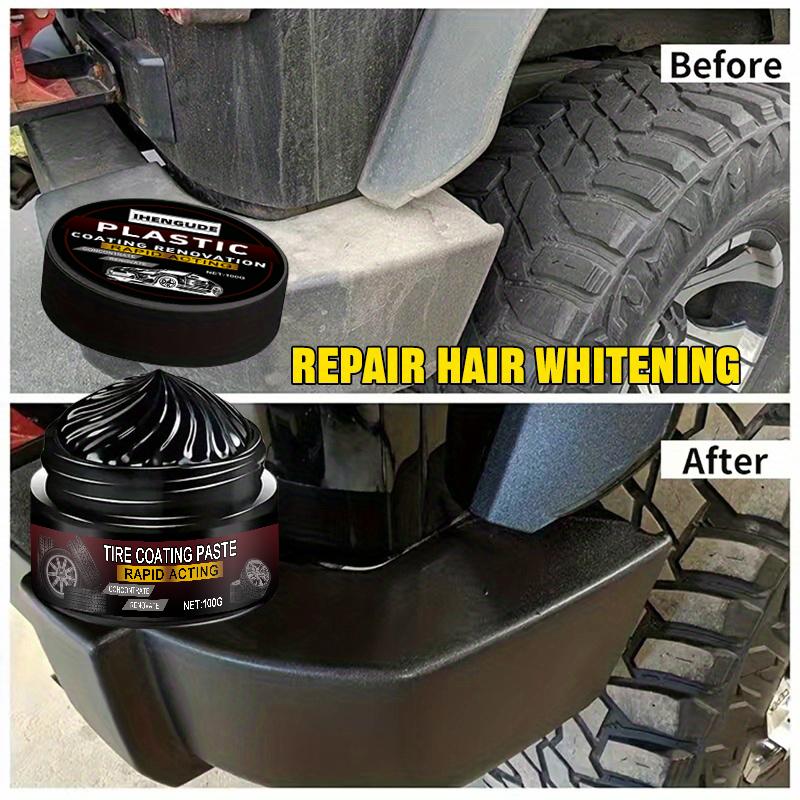 Car Interior Scratch Repair Paste - Car Scratch Repair | Tire Shine Restoration, Black Interior and Dashboard Plastic Surface Restoration