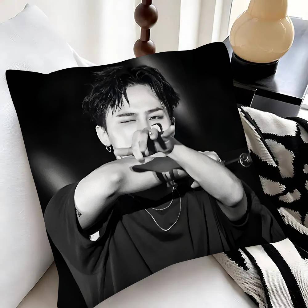Korean Singer GDragon Pillow Case Fashion Square Pillowcase Bedroom Sofa Room Ins Decoration Leisure