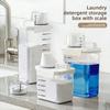 Airtight Storage Box for Laundry Powder with Measuring Cup, Sealed Storage Box for Household Laundry Detergent