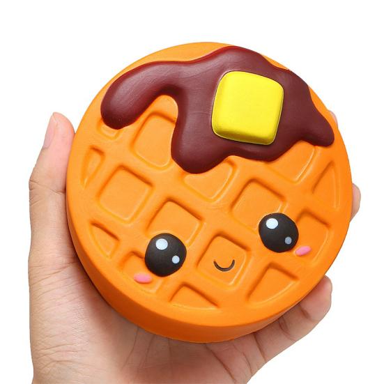 Squishy Chocolate Cake Waffle Scented Slow Rising Kids Adult Stress Relief