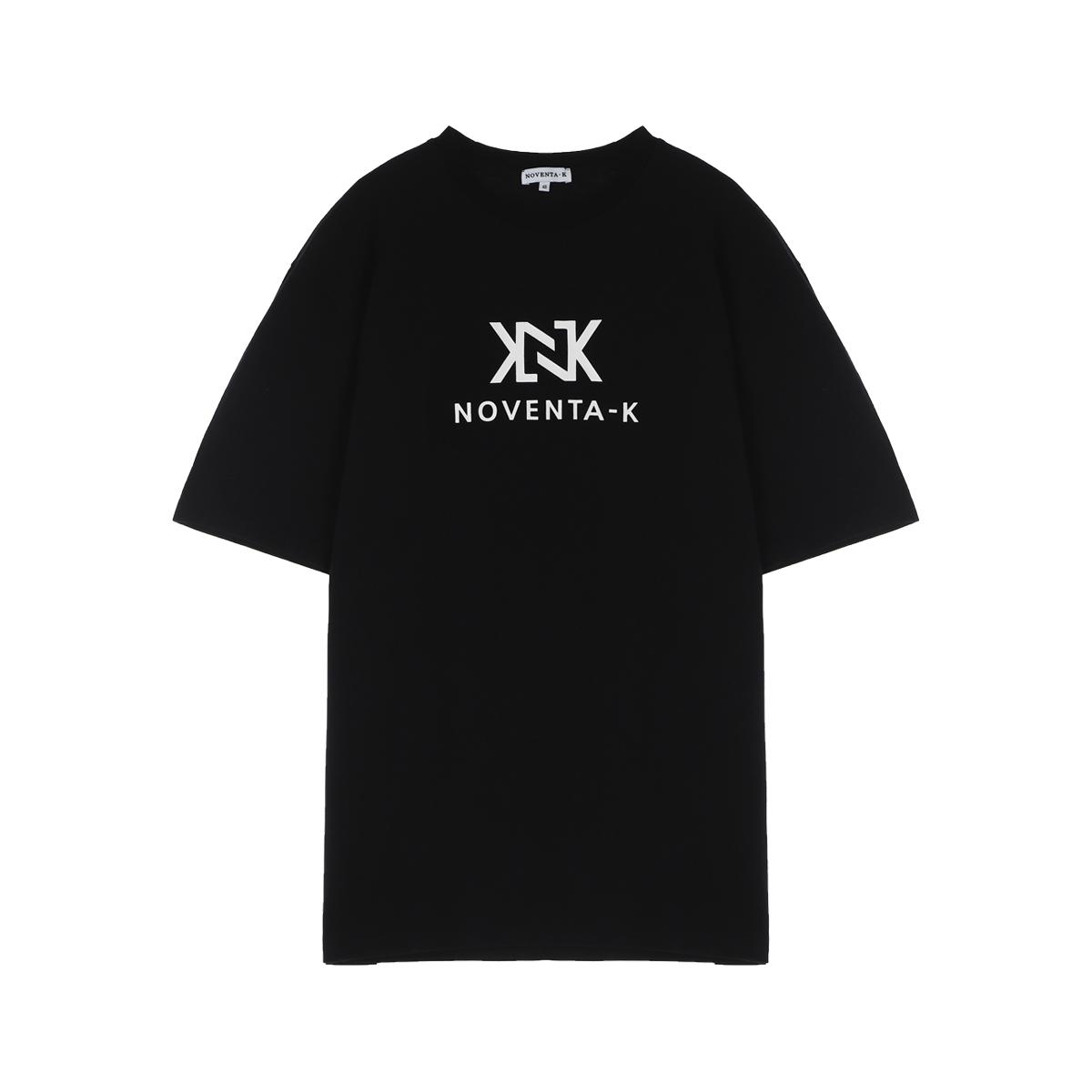 Nobenta K Oversized Round Short Sleeve T-Shirt Black 46 Size