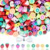Colorful Bohemian Polymer Clay Beads - DIY Jewelry Accessories Pack