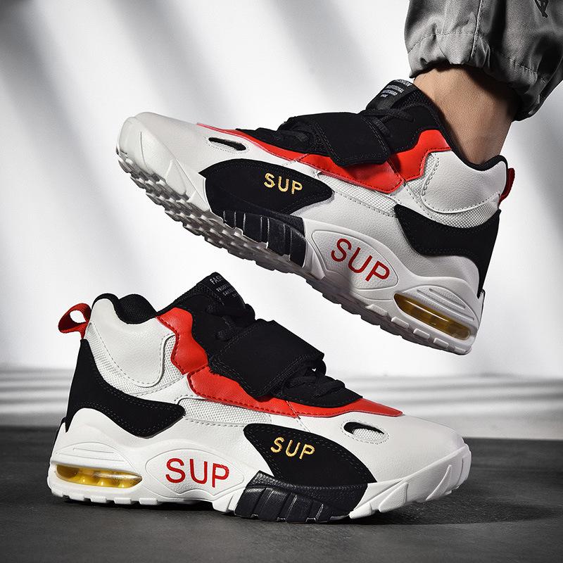 

Men s 2021 Autumn Trend Casual Air Cushion Sneakers - Korean Style Thick Sole, Versatile for Couples 41 чорний/білий