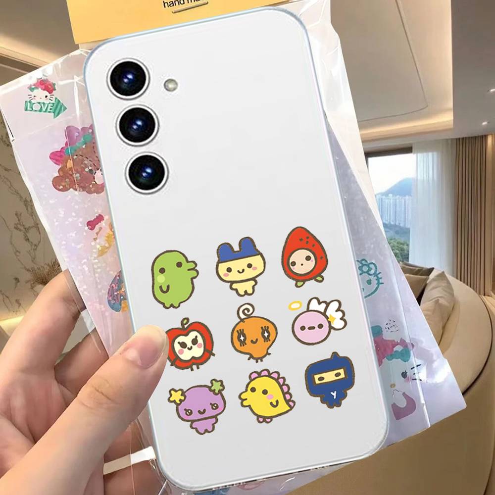 Cute T-tamagotchi-S Anti-Fingerprint Transparent Phone Case For Samsung Galaxy A52,A12,A51,S24,S23,S22ULTRA,S21 Edge,S20LITE,Plu