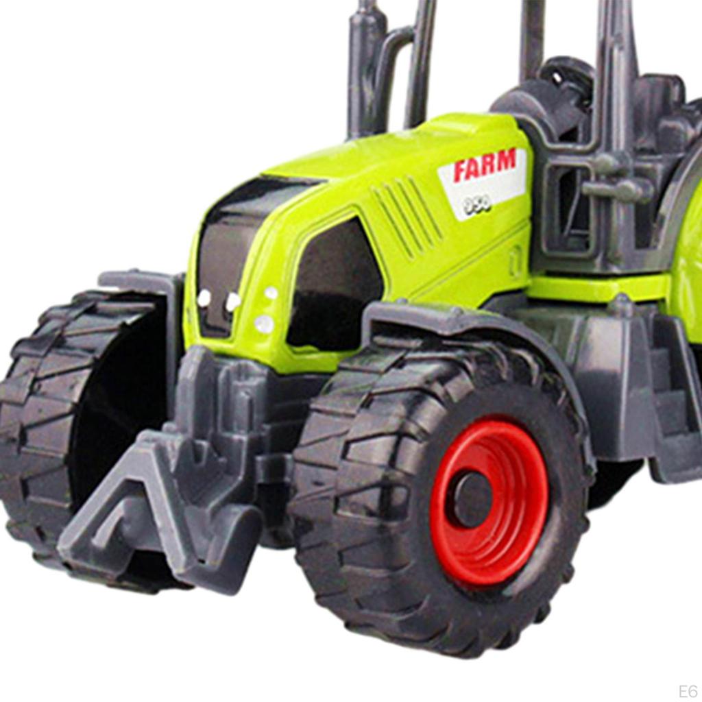Kinder Mini Traktor Simulation Bauernauto Diecast Fahrzeug Spielzeug Kleines Spielset, für Geburtstag,