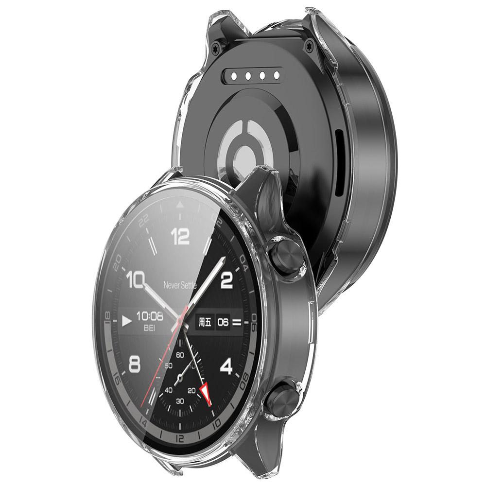 PC Protective Case + Tempered Film For Oneplus Watch 2R / OPPO Watch Sport, Anti-Drop Hard Bumper Shell Smartwatch Cover