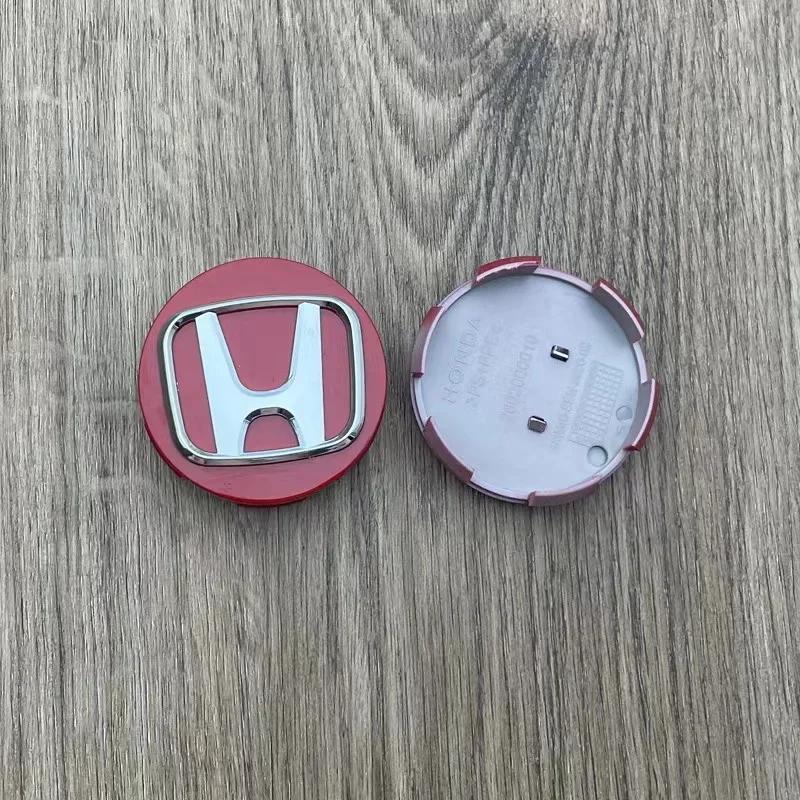 4pcs 58mm Car Wheel Center Hub Center Cap Rim Hub Dustproof Cover Emblemem For Honda Civic CRV Accord Fit Odysse Auto Accessorie