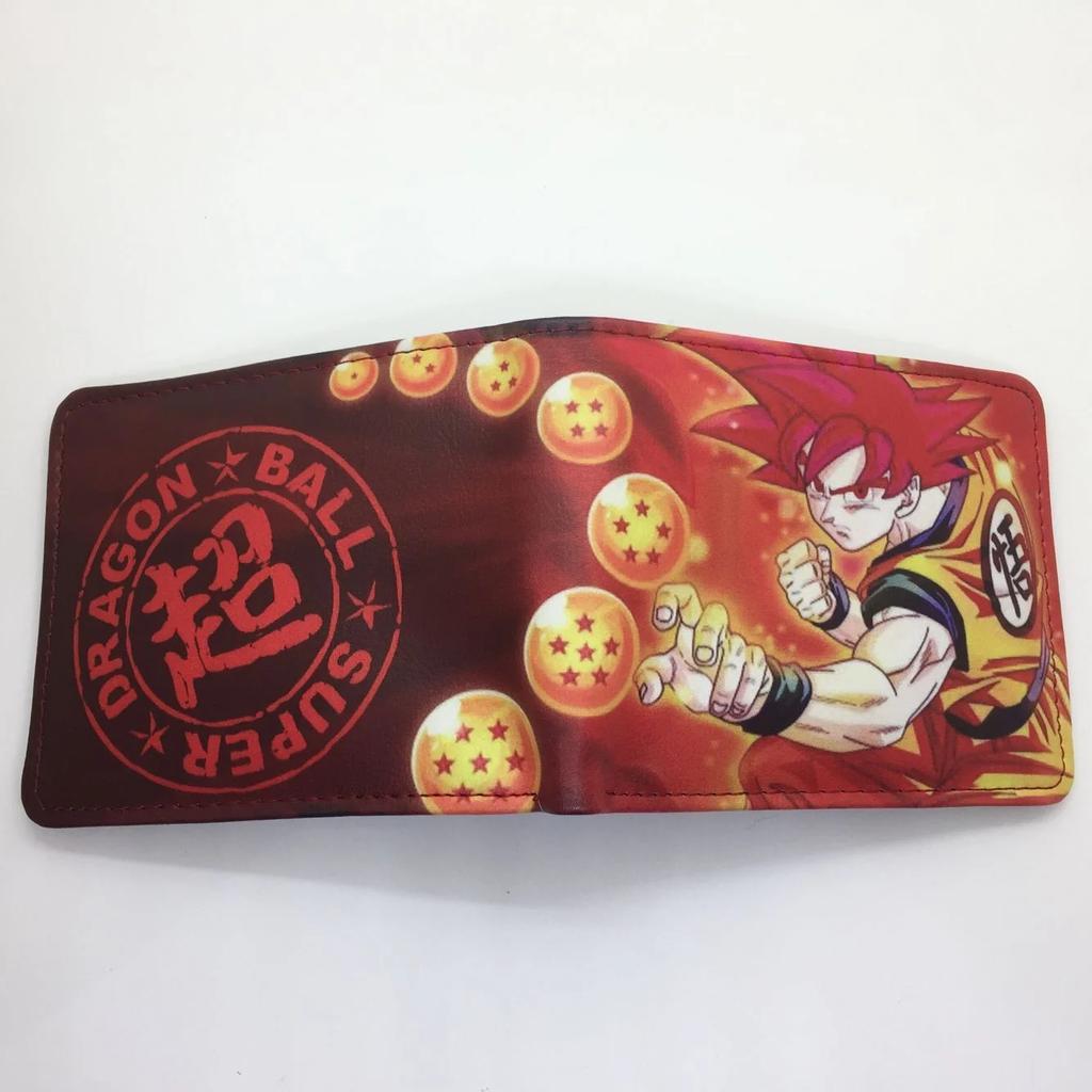 Dragon Ball Son Goku Multifunctional Card Purse Cartoon PU Wallet Personality Creativity Simple Foldable Coin Boy Birthday Gift