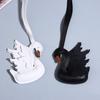 Porte-clés Couple Cygnes Noir et Blanc en Cuir PU Fait Main Cadeau Décoration Mignonne Convient Pour Accessoires Charms de Sac