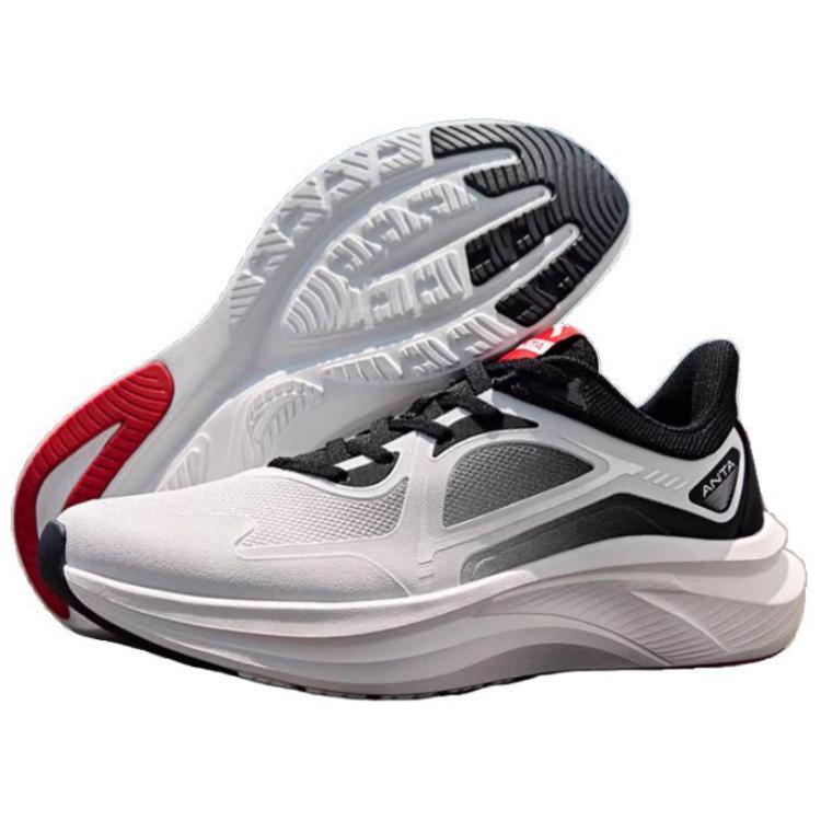New Anta Feihong Cushioning Wear-Resistant Low-Top Running Shoes Men's Gray Black 912445507-3
