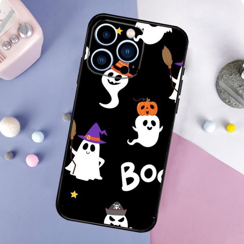 iPhone16 Mobile Phone Case Ghost, Cute, Scary Mobile Phone Case, Painted Anti-drop for Anti-drop Mobile Phone